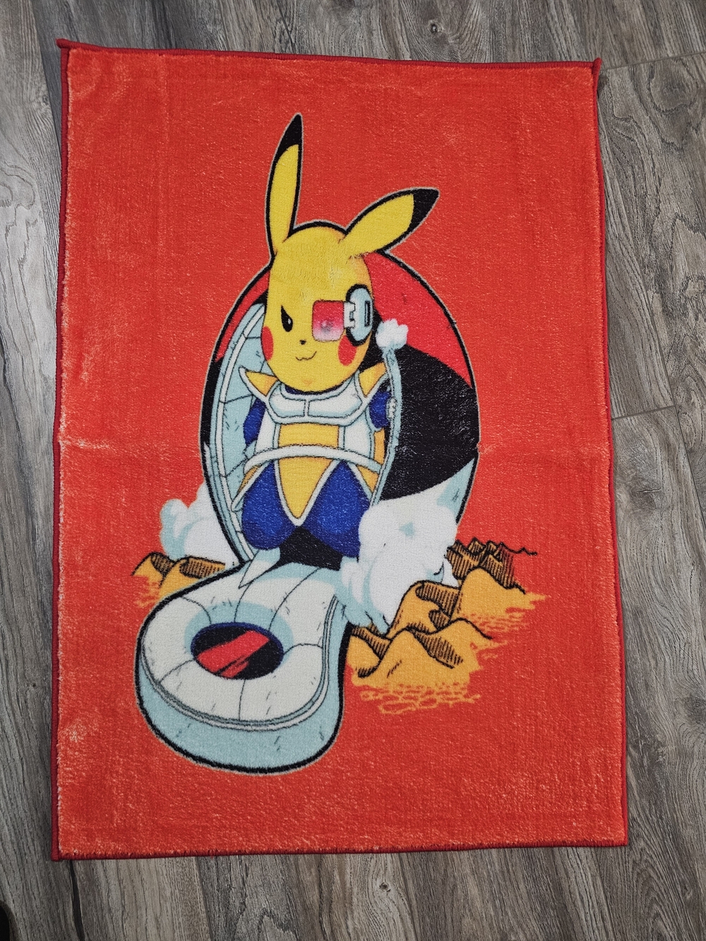 Pikachu DBZ Red Plush RUG